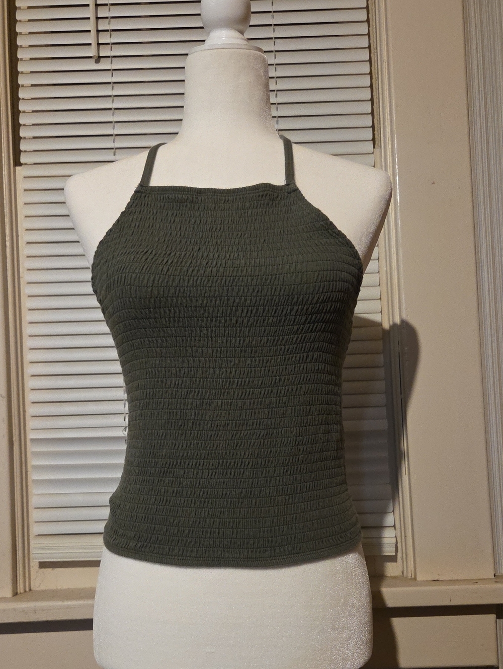 Holister Crop Top Green Womens Medium
